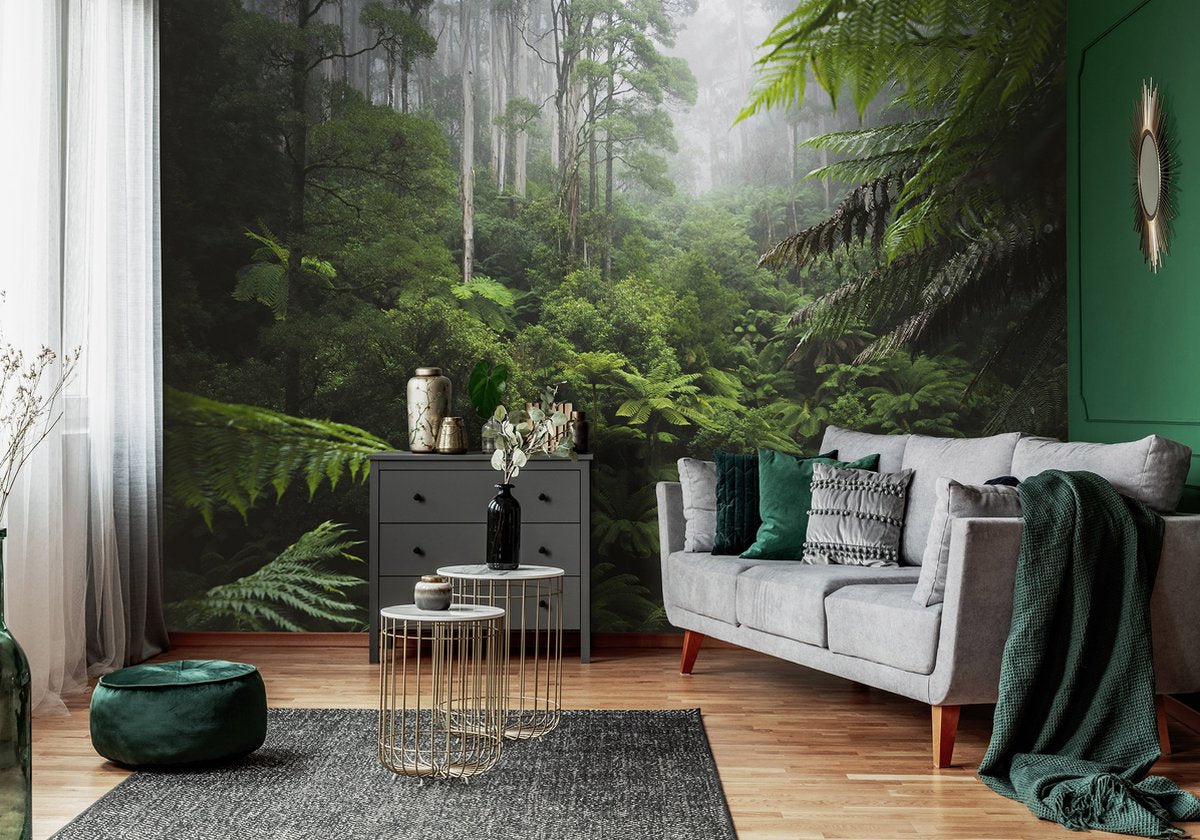 Fotobehang - Vliesbehang - Tropisch regenwoud - Jungle - Bos - 368 x 254 cm