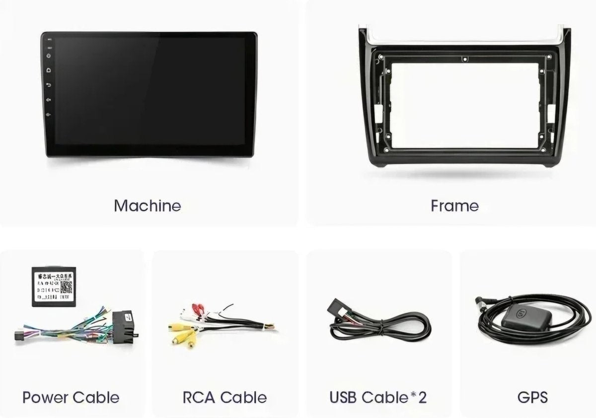 VW Volkswagen Polo 5 | 2009 - 2020 | Carplay & Android auto | 2GB & 32GB | Autoradio met navigatie | Radio scherm | 2009 2010 2011 2012 2013 2014 2015 2016 2017 2018 2019 2020 | r line aw 6c 6r