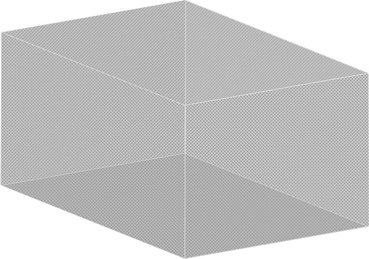 XXL klamboe: voor binnen en buiten, 300 x 300 x 250 cm, 220 mesh, wit (muggennet XXL outdoor, muggenbescherming, anti-muggen)