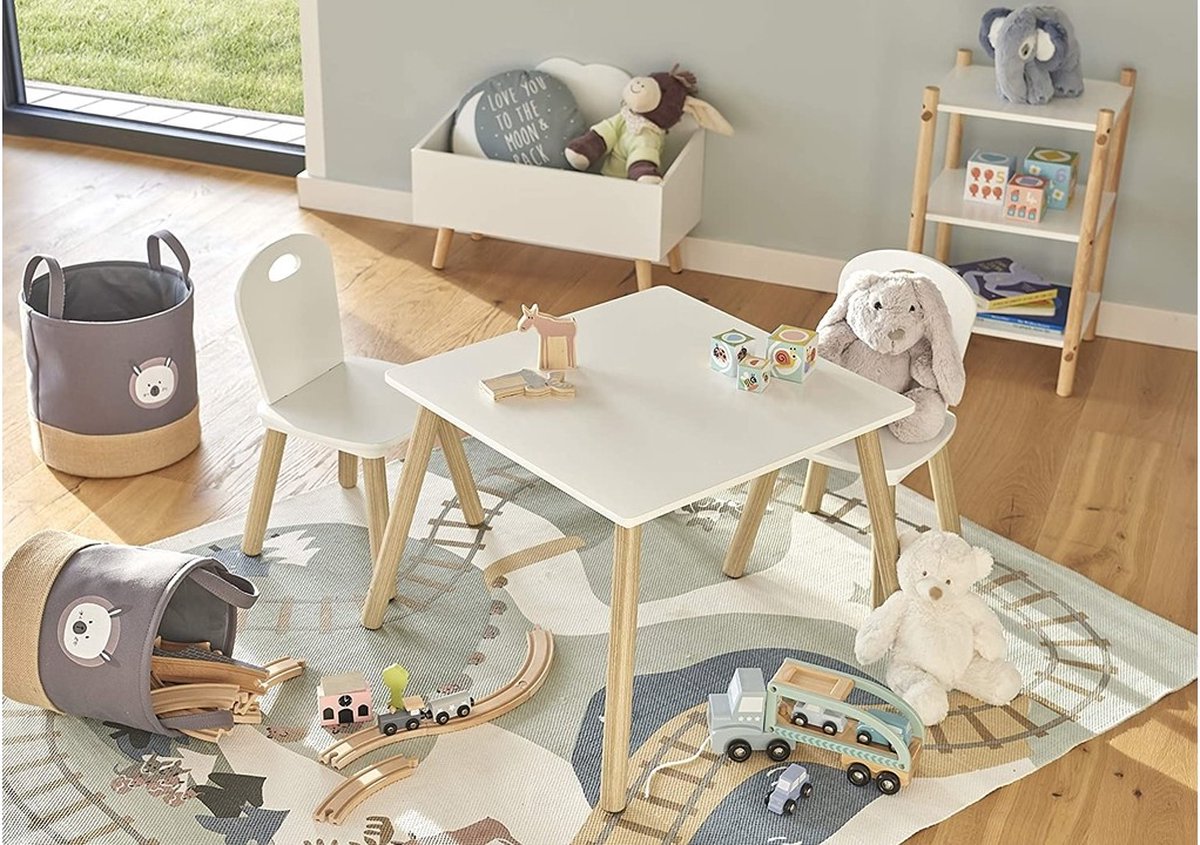 Sturdy Children's Table Set with Chairs - Kids' Drawing Table