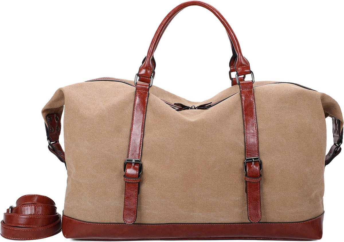 Ines Delaure - Weekendtas - Weekender - Reistas - Sporttas - 35 liter - Camel