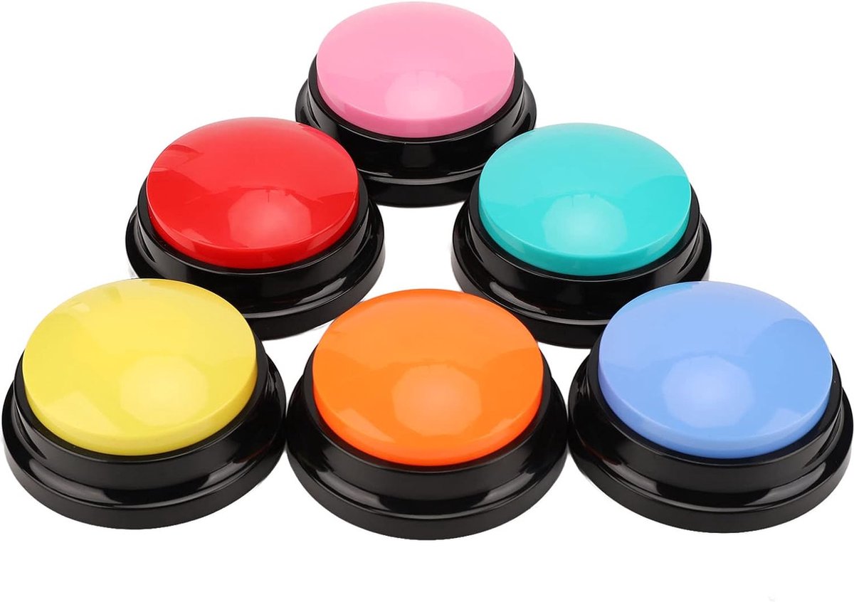 Talk button - Dog button - Dog buttons - Talk buttons - Talk button - Dog talk button - Talk button for dogs - Voice Recorder - With recording function - Dog trainer - Dog training - Training for Dogs - Dog toys - Dog intelligence