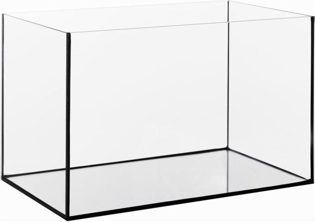 Glazen Aquarium - Aquarium - Gelijmd - Zwart - 50x30x30cm