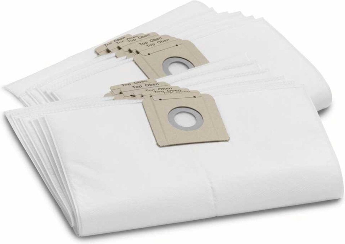 Kärcher Stofzuigerzak Microfleece 10 stuks T10/1, T12/1 69043150 (6.904-315.0)
