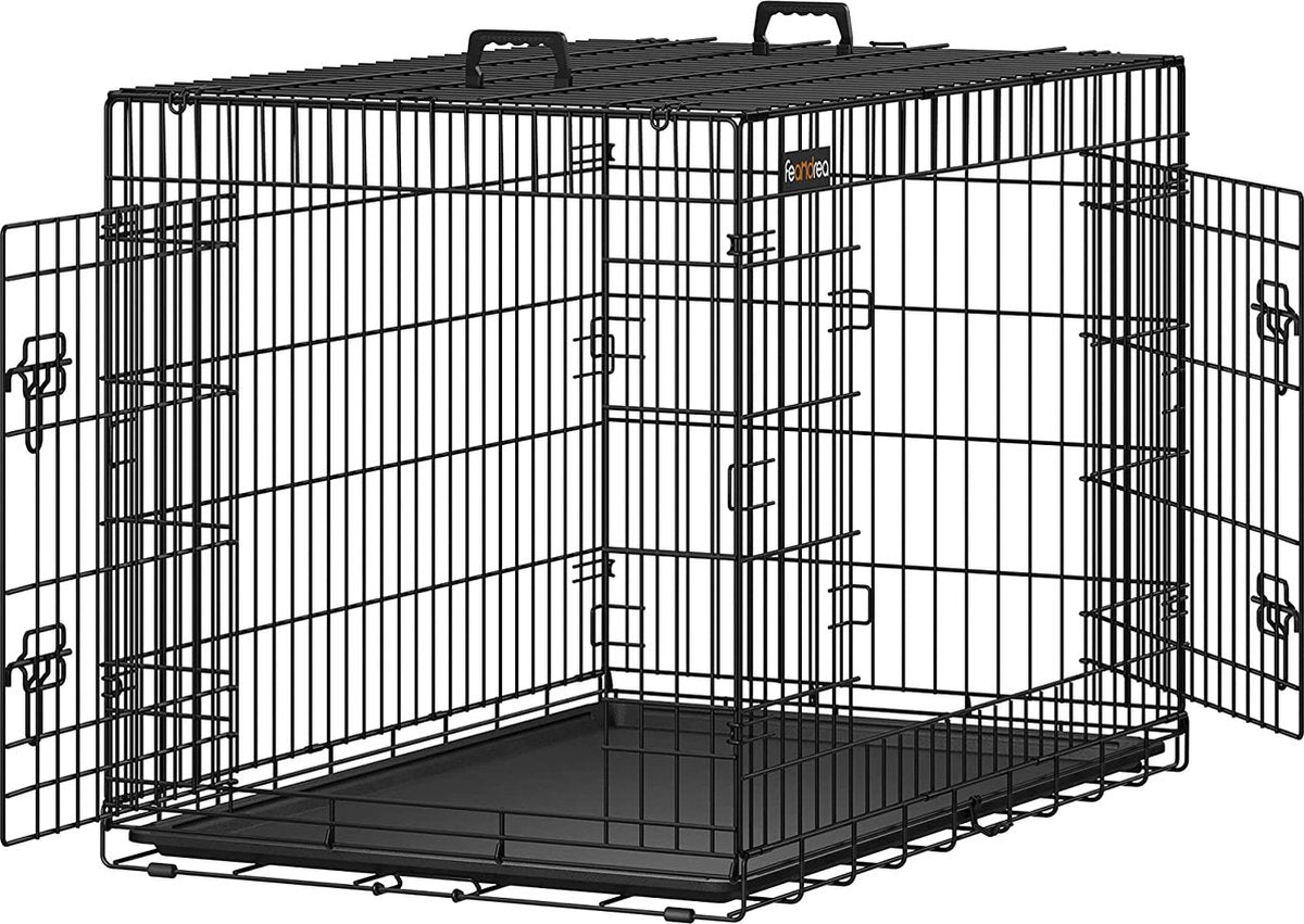 Dog Crate Bench Extra Strong - Black - XL - 107 x 69 x 76 cm