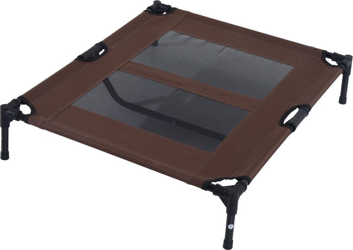 Dog bed - Dog stretcher - Dog sunbed - L - Portable - 92Lx76Wx18H cm - Brown