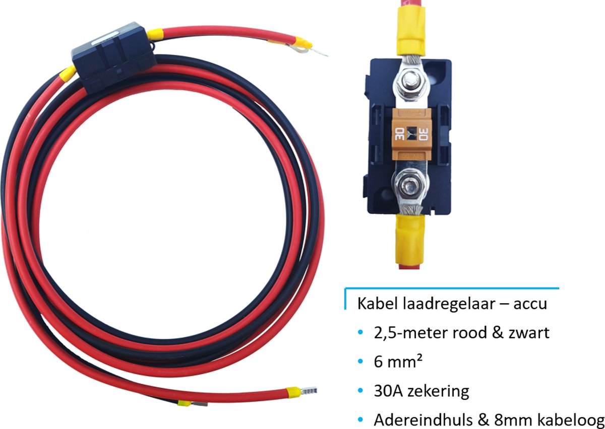 Set Flexibel Zonnepaneel 200Wp 12V Caravan, Camper, Boot, Tent of Tuinhuisje - Victron Energy BlueSolar PWM 20A LCD&USB laadregelaar - Zonnepaneel Compleet Pakket - Plug-Play set schematische tekening en handleiding - Monokristallijn