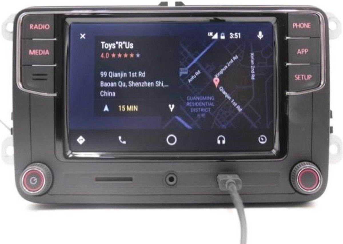 RCD330 NoName versie Apple CarPlay + Android Auto voor Volkswagen Seat RNS 510 315 310 Pasvorm
