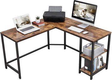 Industriële hoek bureau - diverse kleuren, MDF
