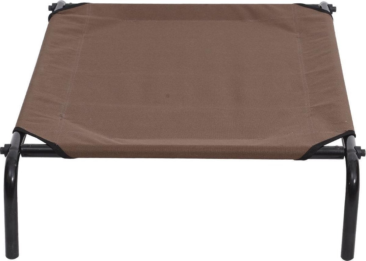 Dog bed - Dog stretcher - Dog lounger - Including 2 covers - XL - 110x68cm - Grey and Coffee