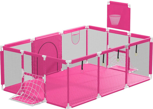 Grondbox - Kinderbox - Baby Speelbox - Speelpen Kruipbox Speedbox -s Roze
