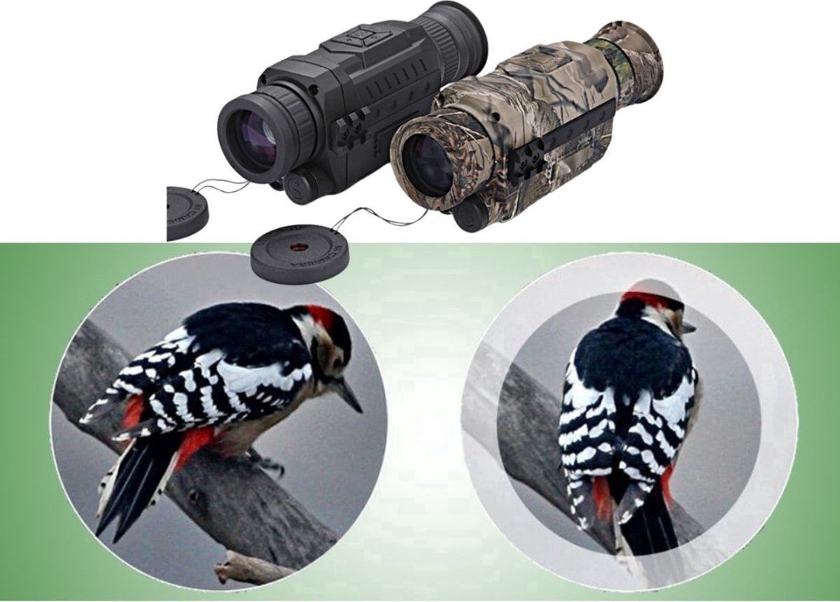 Night Vision Monocular with Infrared - Monocular Telescope for Adults - Night Vision Monocular - Includes 8GB SD Card