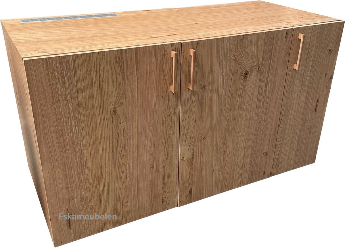 Washing machine surround - Washing machine cabinet - Oak wood - With doors