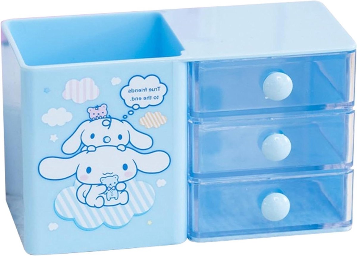 Cinnamoroll Bureau Kantoorbenodigdheden Container Penhouder - Schattige Potlood Beker Make-up Kwasten Houder Mini Doos