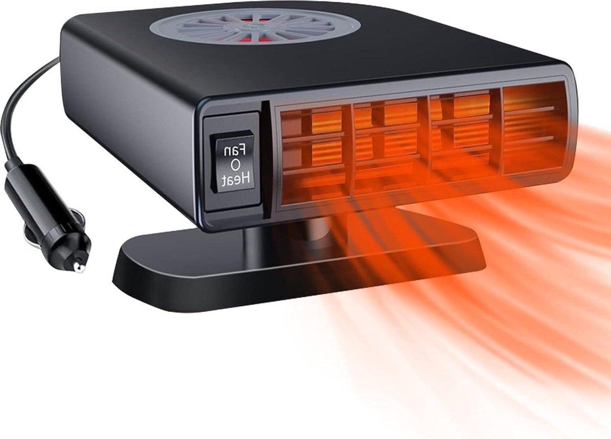 Portable Car Heater 12V 120W - Fast Heating & Cooling Function - Car Defroster Windshield - Cigarette Lighter Plug Car Heater 12 Volt Heater