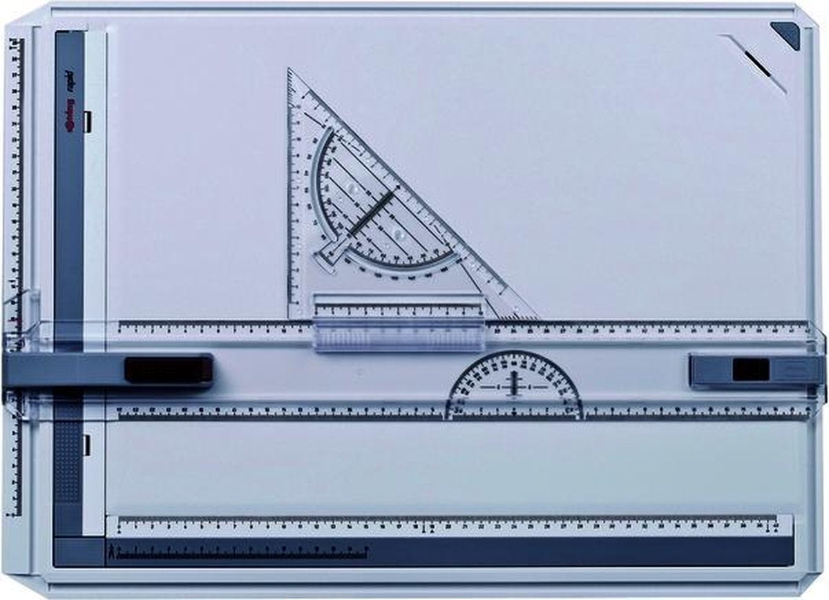 rOtring Rapid Drawing Board | with ruler, compass, and square | A3-size drawing board