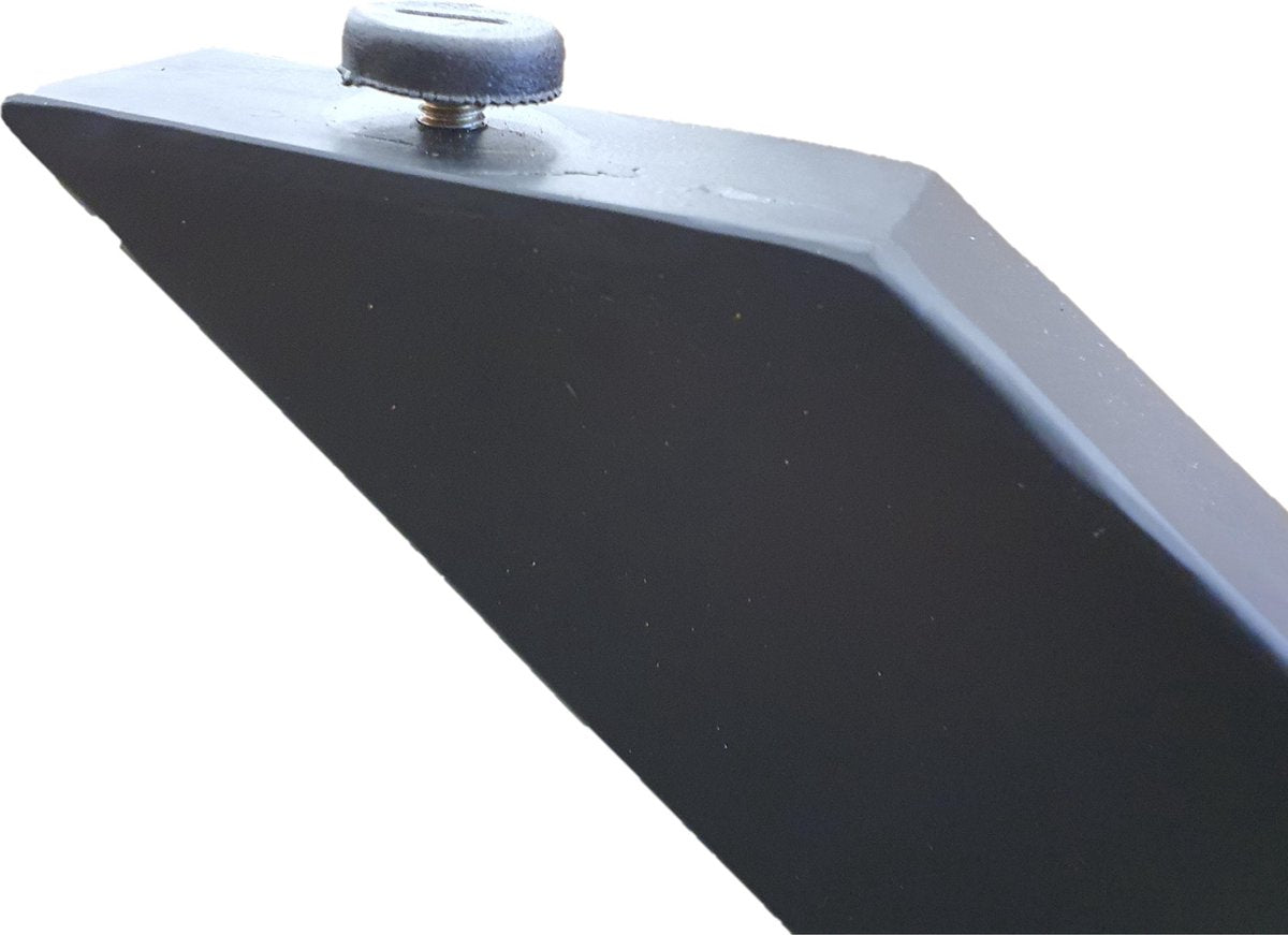 Eettafel rond - 130cm - mango - zwart - metalen 4-poot