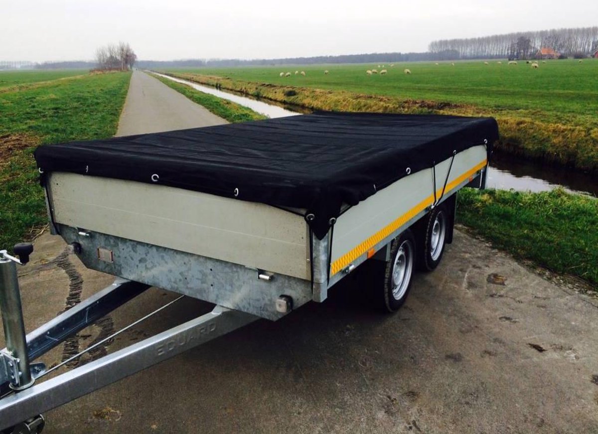 Premium mesh net - 410x210 cm - including elastic all around - UV resistant - net for trailer