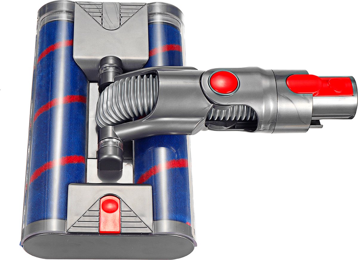 Dual Head Suction Nozzle with soft roller - Soft Cloth Roller Brush - for Dyson V7 / V8 / V10 / V11 Series Stick Vacuum Cleaners