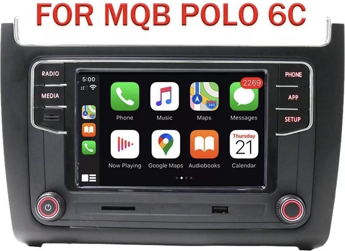 RCD360 Apple CarPlay autoradio voor Volkswagen Polo 6c 2014-2018