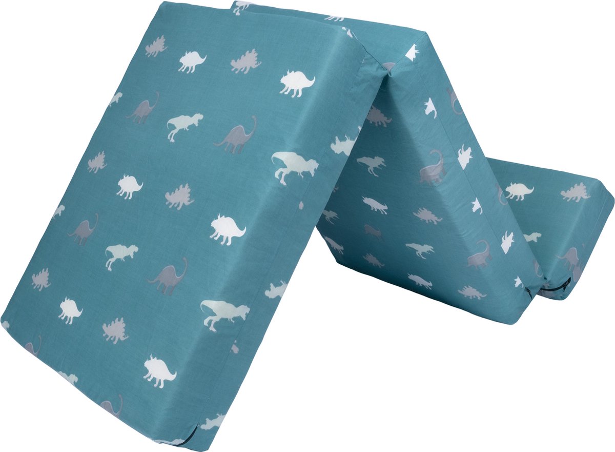Kids Opvouwbare Matras - Logeermatras Opvouwbaar - Zetelbed - Kinderen Vouwmatras - Kinder Opvouwbaar Matras 1 Persoons - Logeerbed voor Kinderen