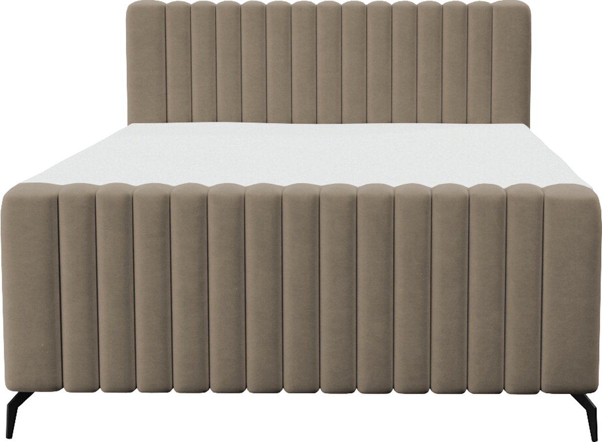 Meuba Home® - Prada Boxspring - Taupe - 140x200 - met Opbergruimte