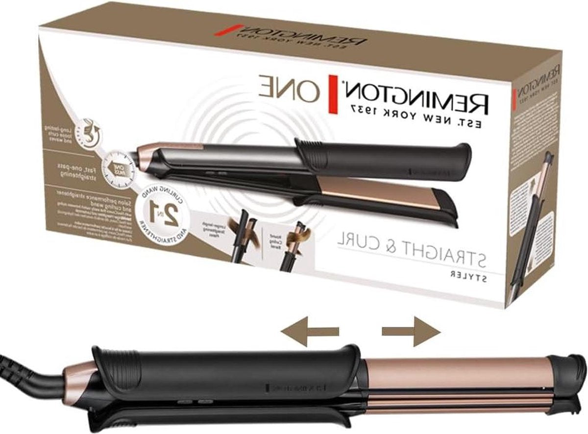 2in1 Multistyler Steil & Krul Styler - Steil/Krul Stand - Digitale Display - 150-230°C - Stijltang & Krultang