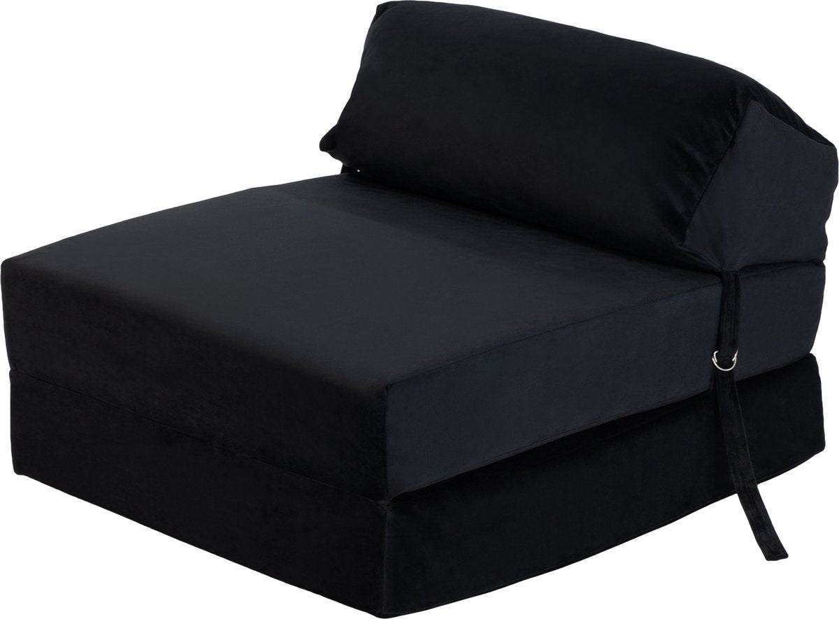 Fluwelen Vouwmatras - Fluweel Opklapbaar Matras - Logeermatras Opvouwbaar - Opvouwbare Matras - Inklapbaar Logeerbed - Zetelbed - Opvouwbaar Matras