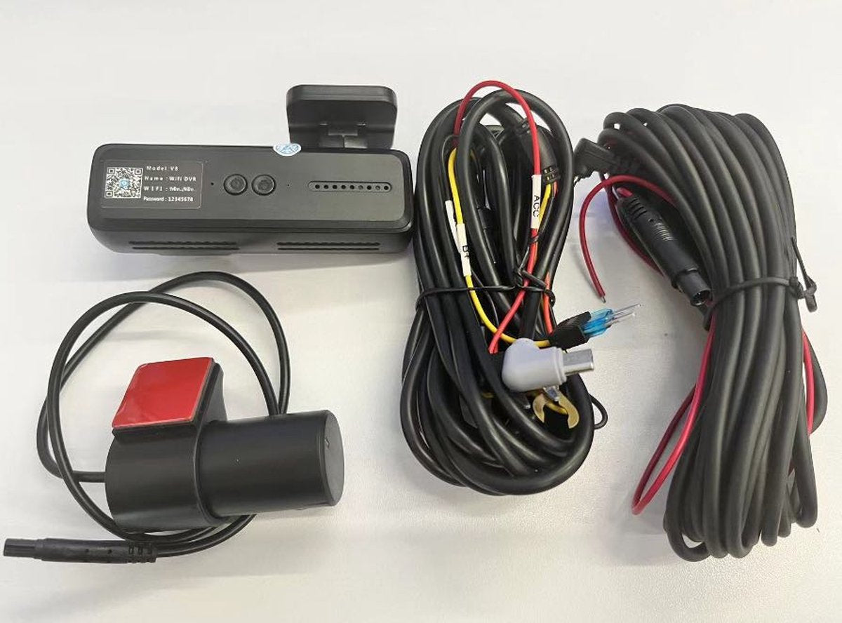 Xcruiser UHD Dual-Channel Autodashcam Camera voor en achter DVR Registratie voor voertuig Black Box