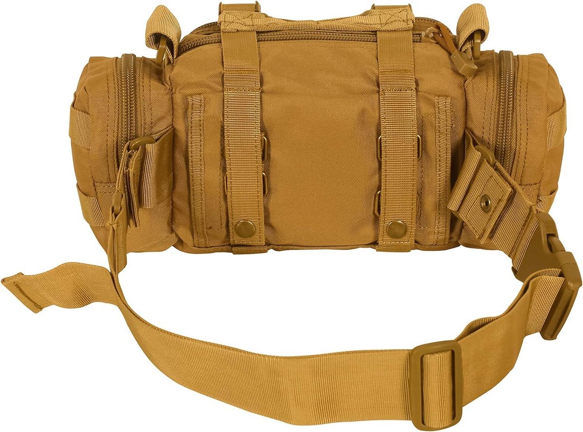Sport Outdoor Reizen Heuptas - Tactische Aanvalstas - MOLLE Modulaire Inzet Range Tas - Wandel Heuptasje - Tactische Tas - Visgerei Tas - Kaki Wandel Heuptas