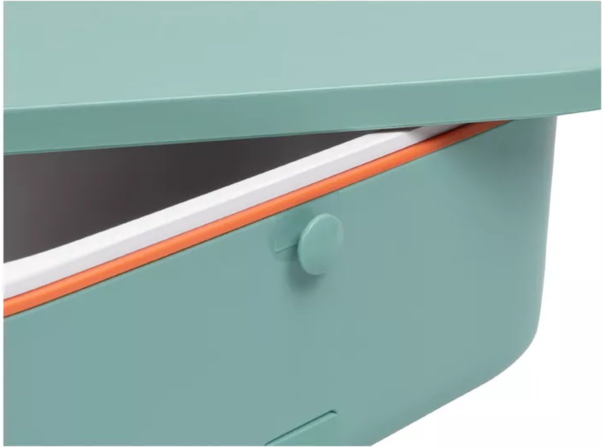 NOVEEN - MLB911 X-LINE Multi Lunch Box - Elektrische Maaltijdverwarmer met Keramische Coating, Digitaal Display en Accessoires - Compact en Stijlvol Ontwerp voor Kantoor en Onderweg - Groen