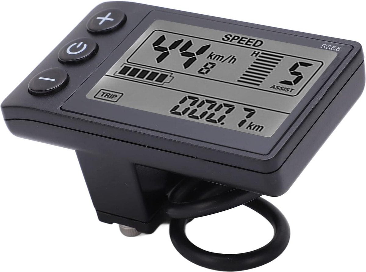 Bedieningspaneel elektrische fiets S866 LCD-scherm S900 display multi-informatie meter 24V 36V 48V - Waterdichte stekker