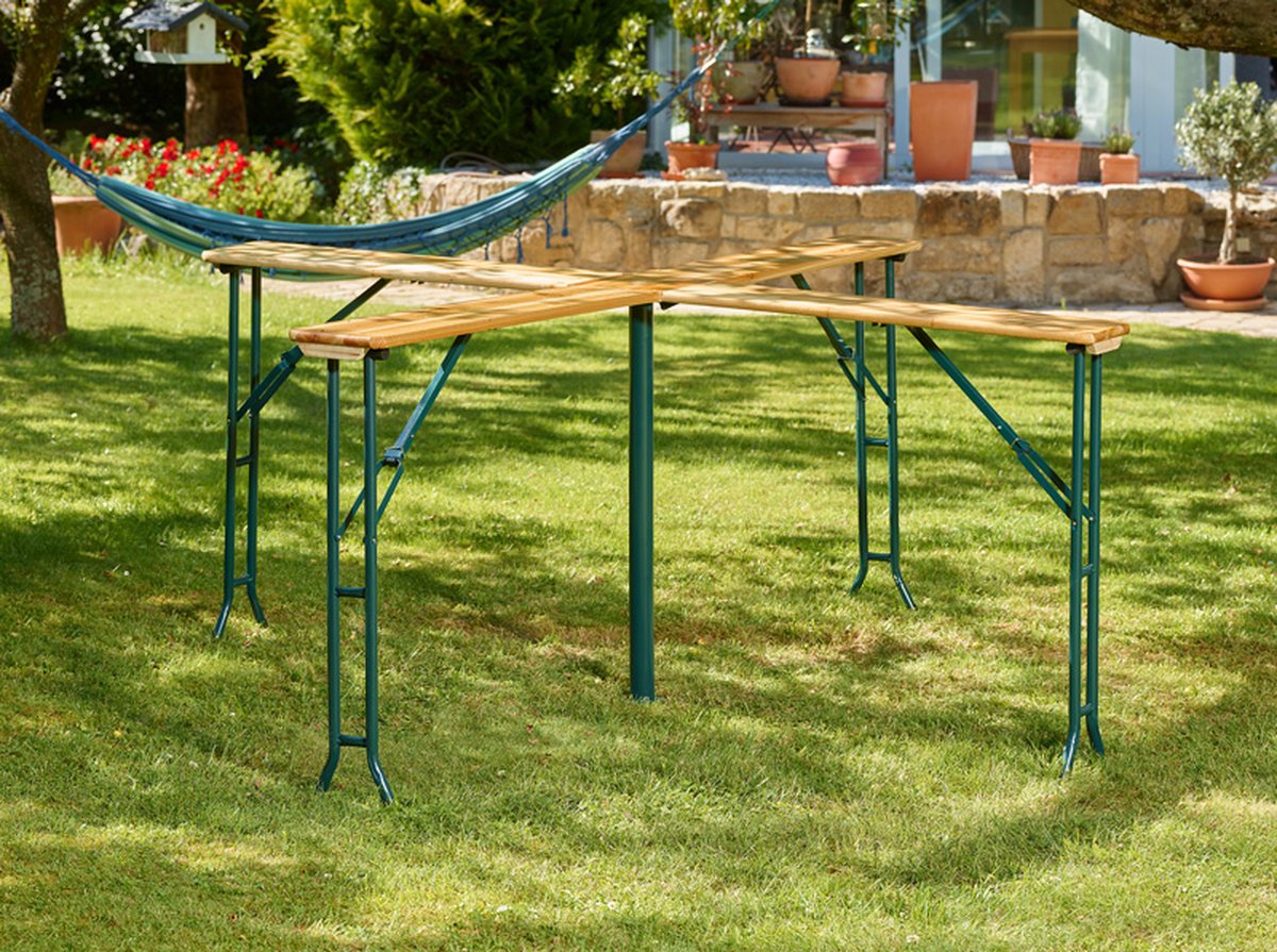 Casaria Tuin-/Statafel XXL – Inklapbaar Weerbestendig – 241x241x104 cm