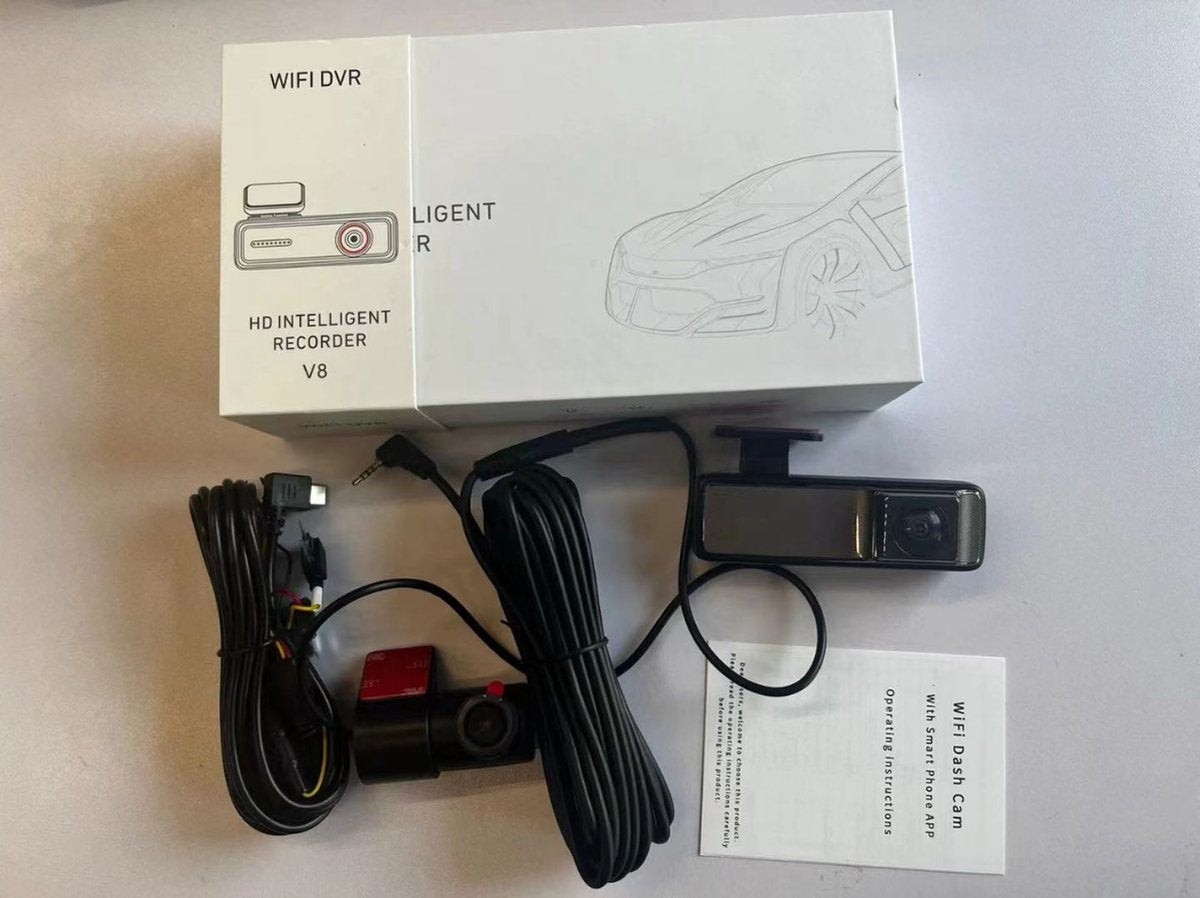 Xcruiser UHD Dual-Channel Autodashcam Camera voor en achter DVR Registratie voor voertuig Black Box