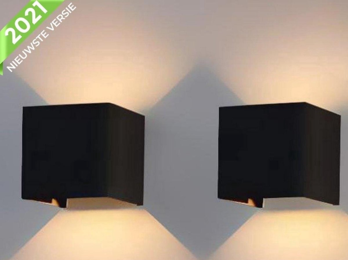 Wandlamp Set van 2 - 12W - Binnen/Buiten - Industrieel Modern - CPKG