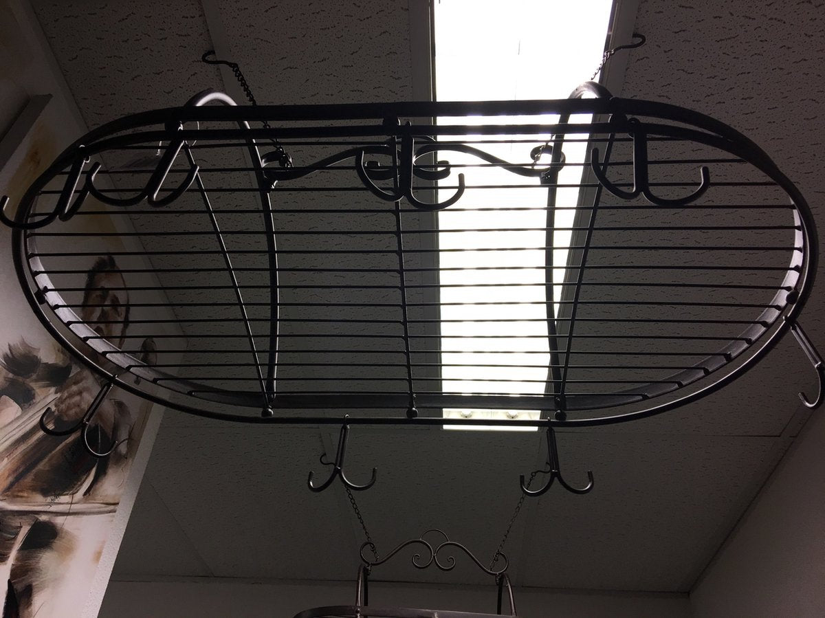 Mug Rack - Iron Spice, Wild Game Rack with 8 Double Hooks