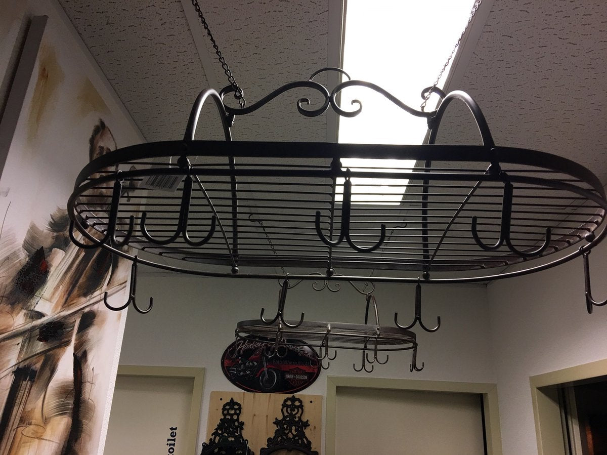 Mug Rack - Iron Spice, Wild Game Rack with 8 Double Hooks