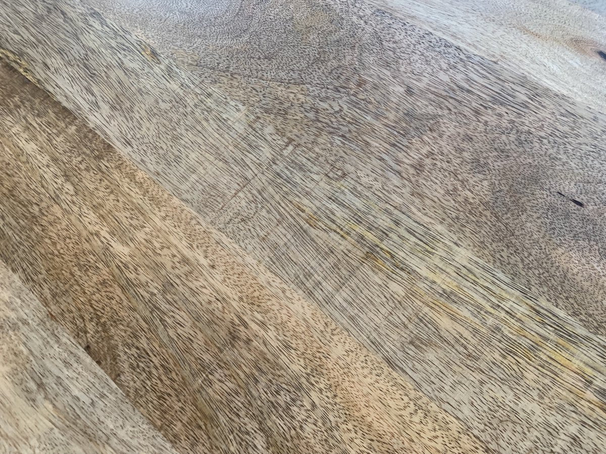 Sfeerwonen en Zo® Eettafel ovaal 220x110 cm mangohout ZWART