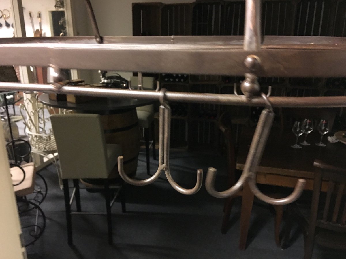 Mug Rack - Iron Spice, Wild Game Rack with 8 Double Hooks