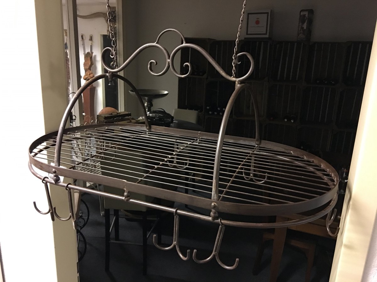Mug Rack - Iron Spice, Wild Game Rack with 8 Double Hooks