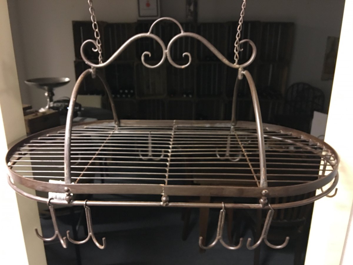 Mug Rack - Iron Spice, Wild Game Rack with 8 Double Hooks