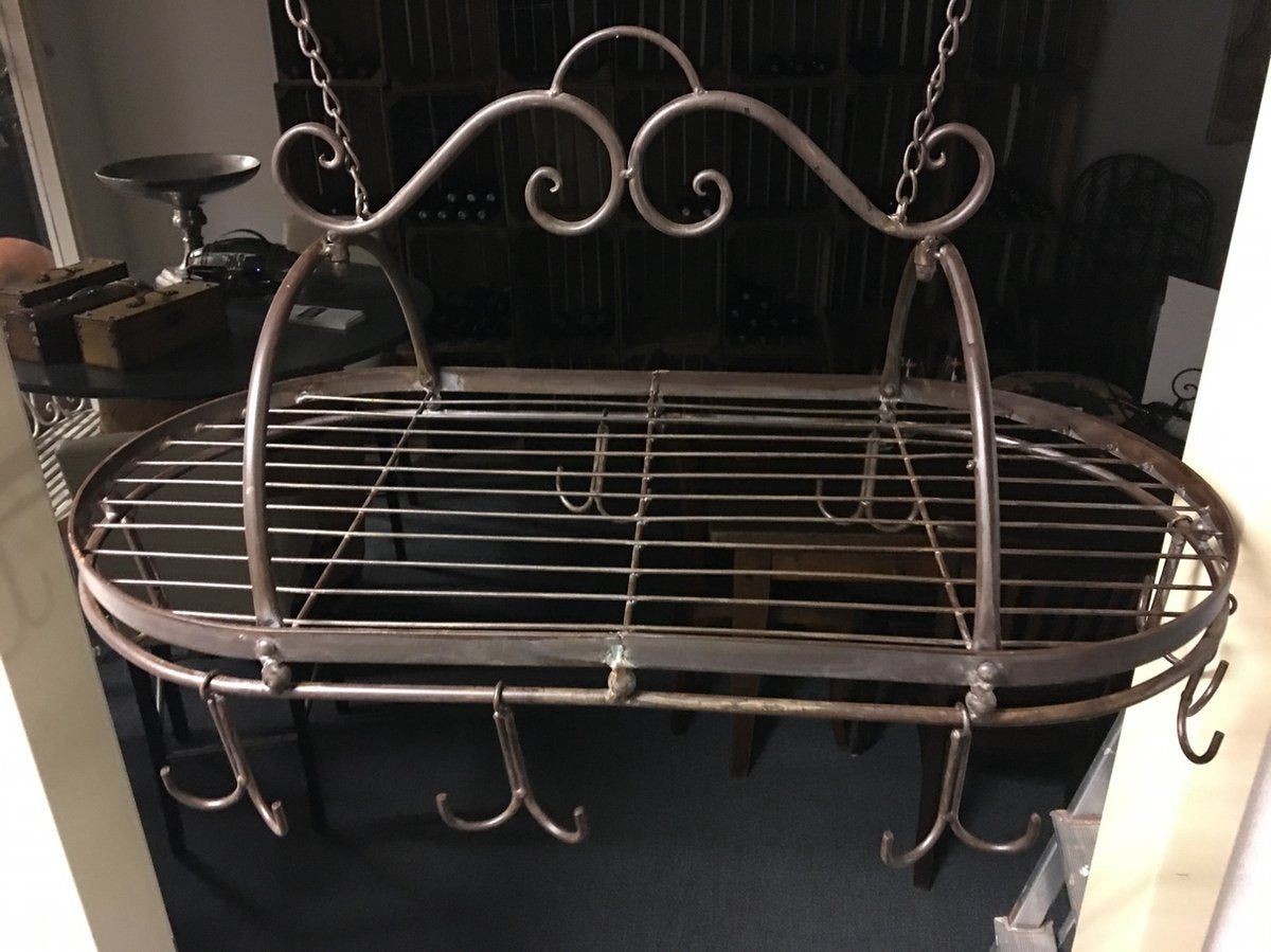 Mug Rack - Iron Spice, Wild Game Rack with 8 Double Hooks