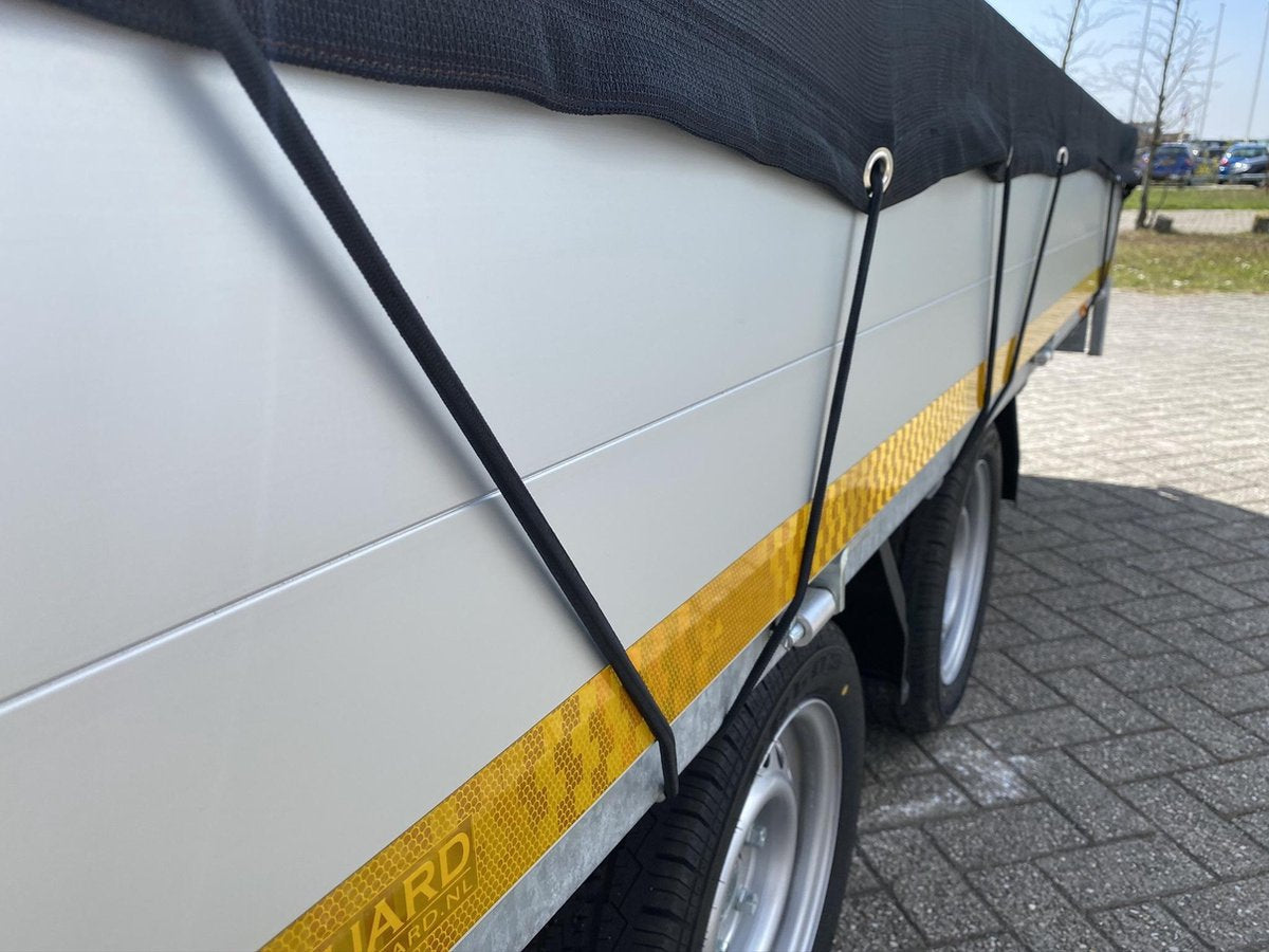 Premium mesh net - 410x210 cm - including elastic all around - UV resistant - net for trailer