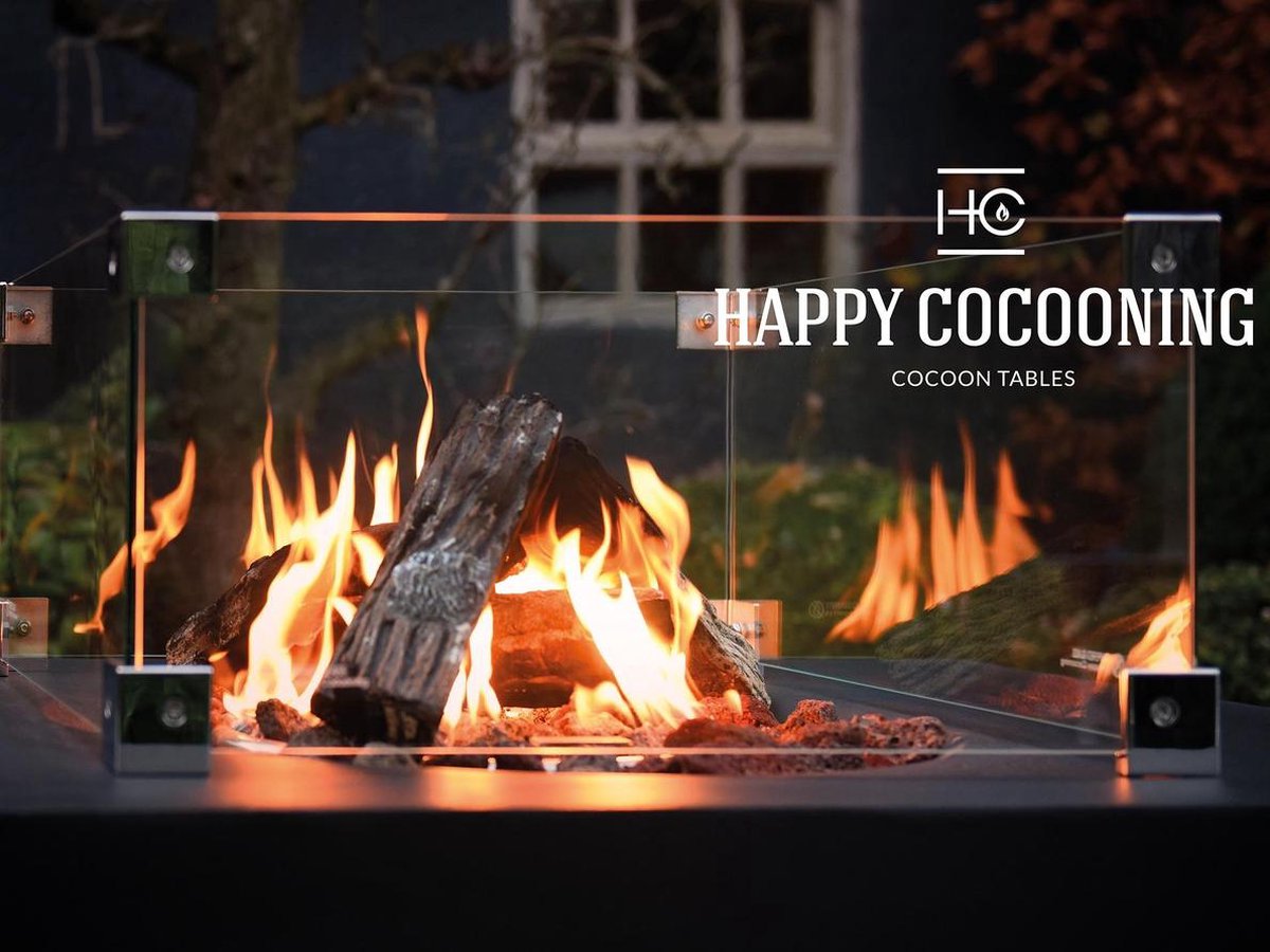 Happy Cocooning glasombouw inbouwbrander (rechthoek groot)
