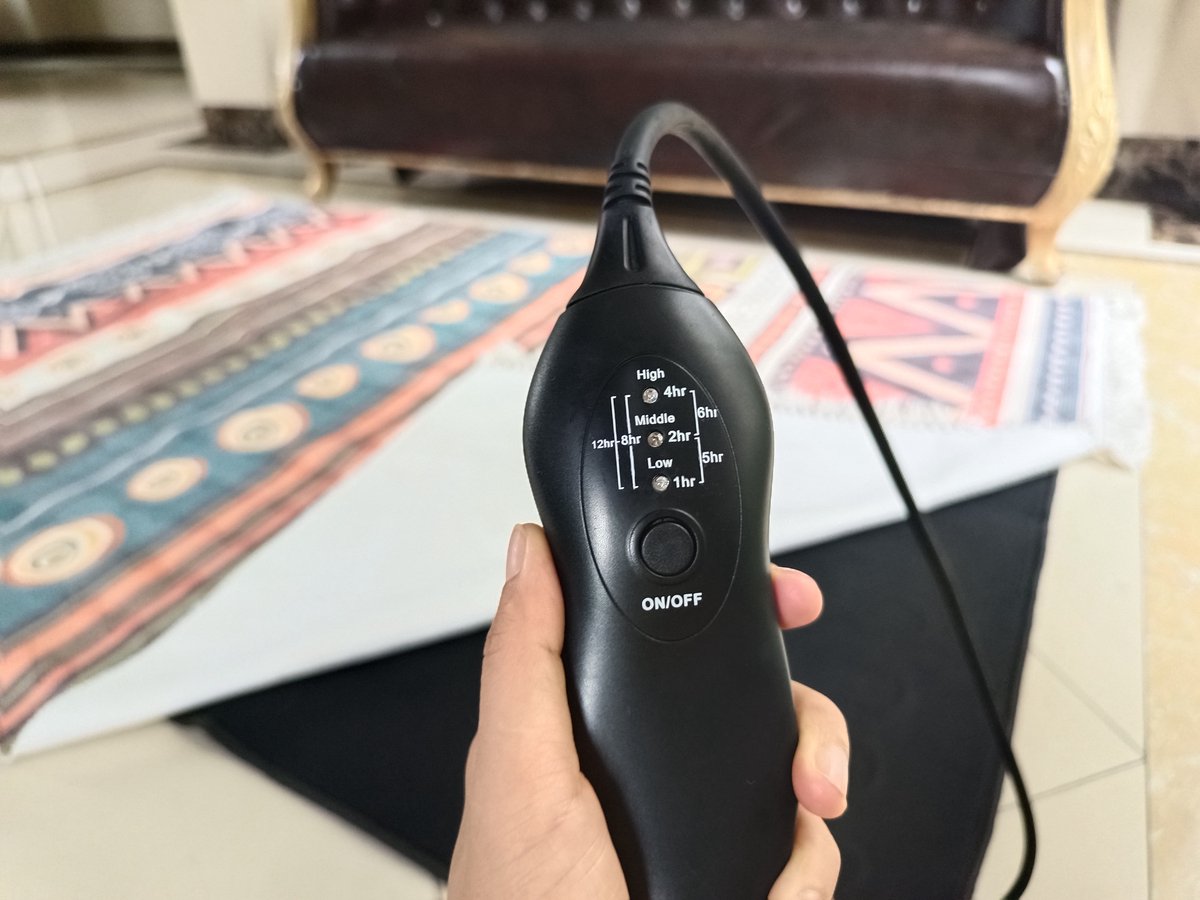 Carpet heating - rug heating - heating mat - 180 x 200 cm with controller - adjustable temperature - timer function - energy efficient