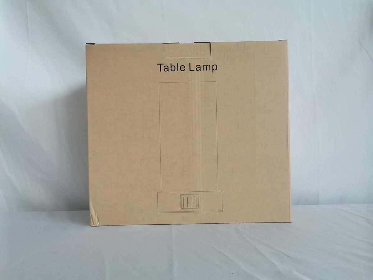 Moderne Bedlamp Touch Dimbare Vintage met USB-aansluitingen - Warm Witte Lamp - Slaapkamer Kinderkamer Beige