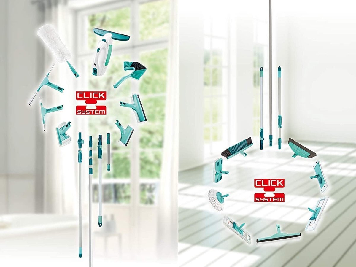 Leifheit Combi XL Micro Duo Set met Vloerwisser en Emmer - 42 cm Wisbreedte - 12 Liter Emmer - Inclusief 2-Vezel Doek