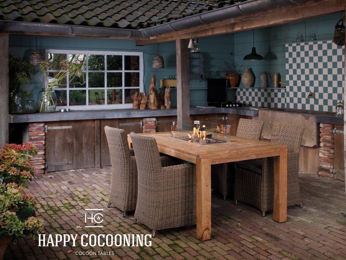 Happy Cocooning glasombouw inbouwbrander (rechthoek groot)