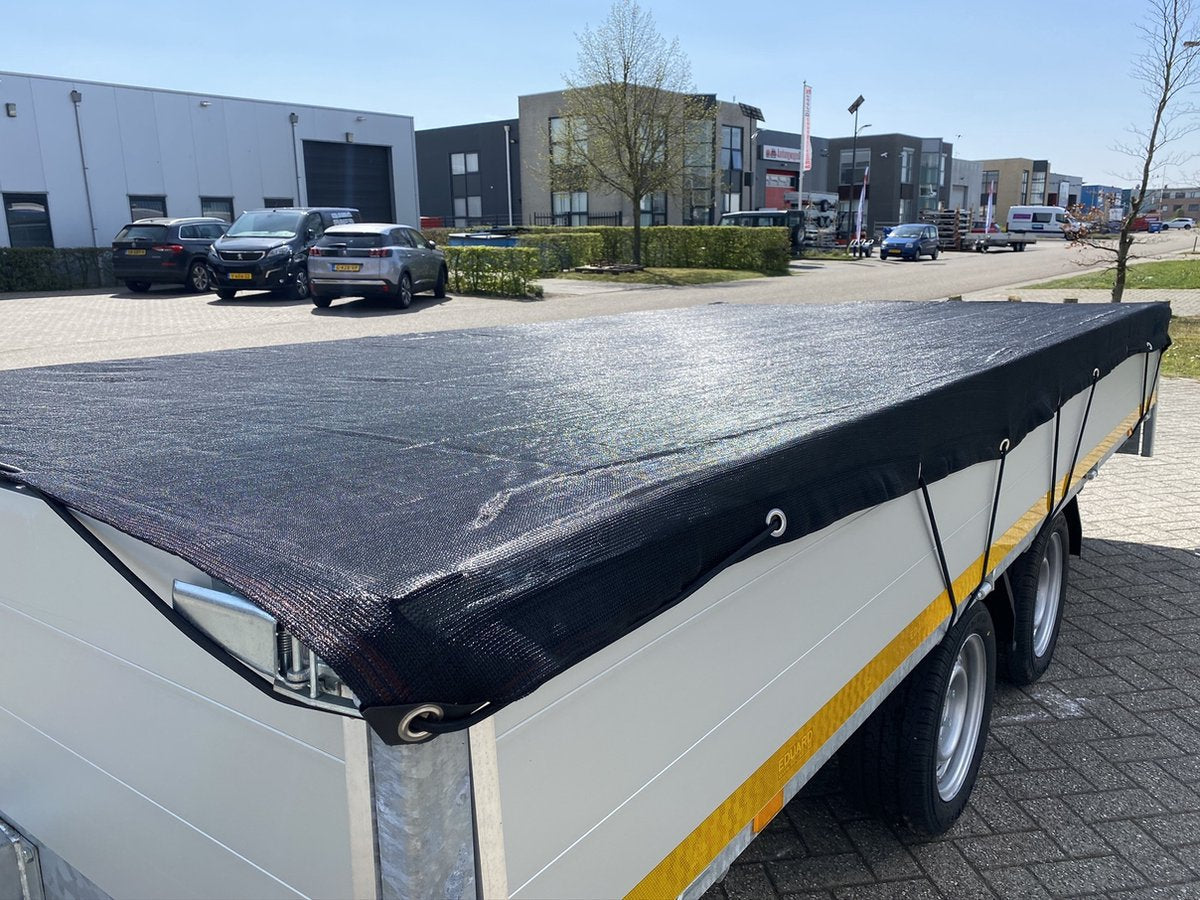 Premium mesh net - 370x220 cm - including elastic all around - UV resistant - trailer net