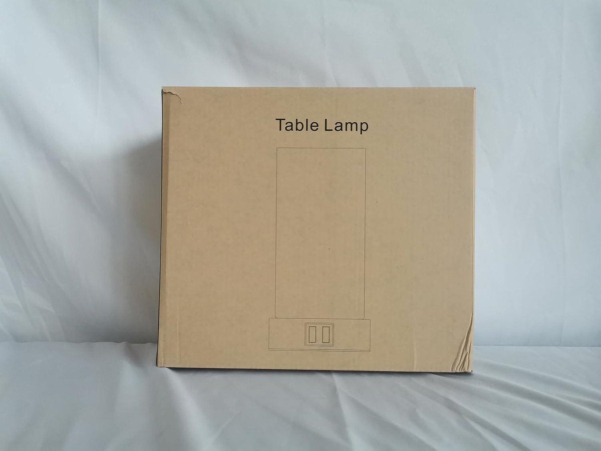 Moderne Bedlamp Touch Dimbare Vintage met USB-aansluitingen - Warm Witte Lamp - Slaapkamer Kinderkamer Beige